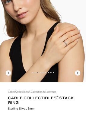 David Yurman Sterling Silver Stack Ring in Silver